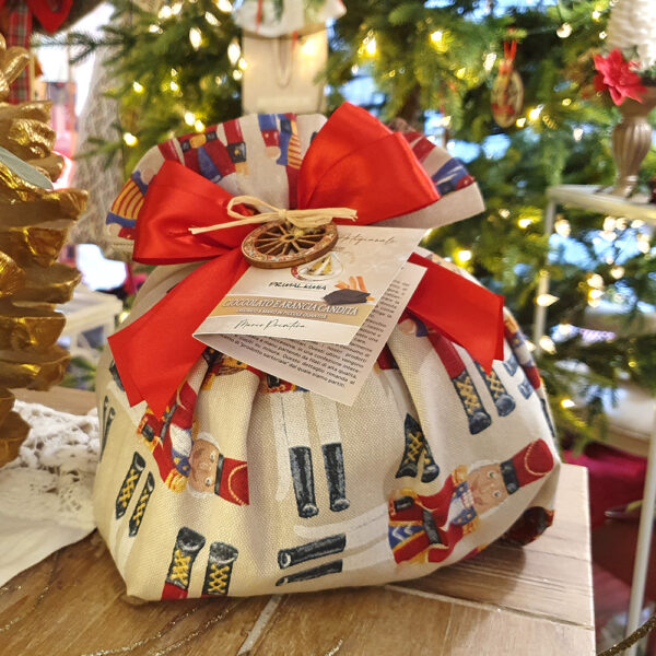 Panettone Artigianale al Cioccolato e Arancia Candita SENZA LATTOSIO - immagine 2