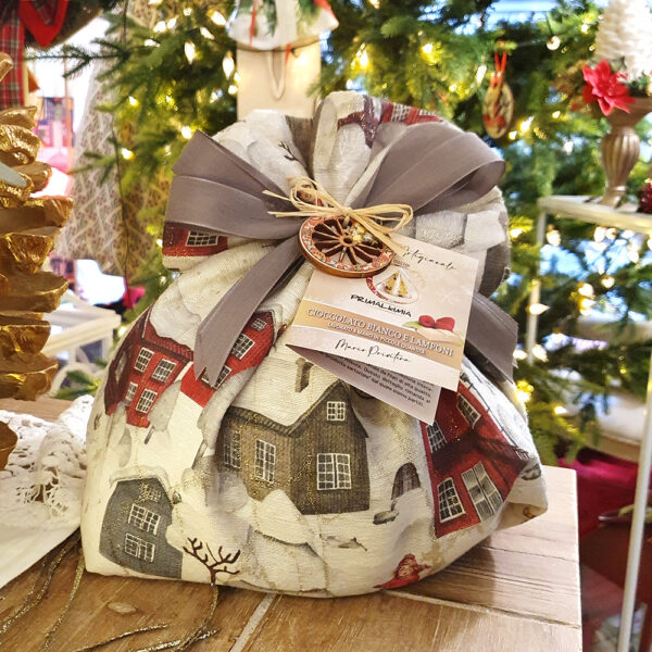 Panettone Artigianale al Cioccolato Bianco e Lamponi - immagine 2