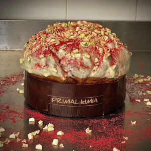 Panettone Artigianale al Cioccolato Bianco e Lamponi