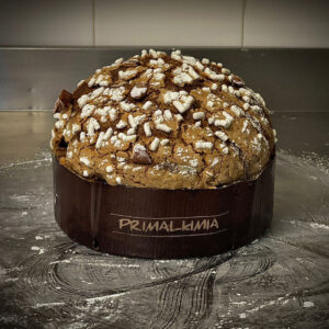 Panettone Artigianale al Caffè, Arancia e Mandorle SENZA LATTOSIO